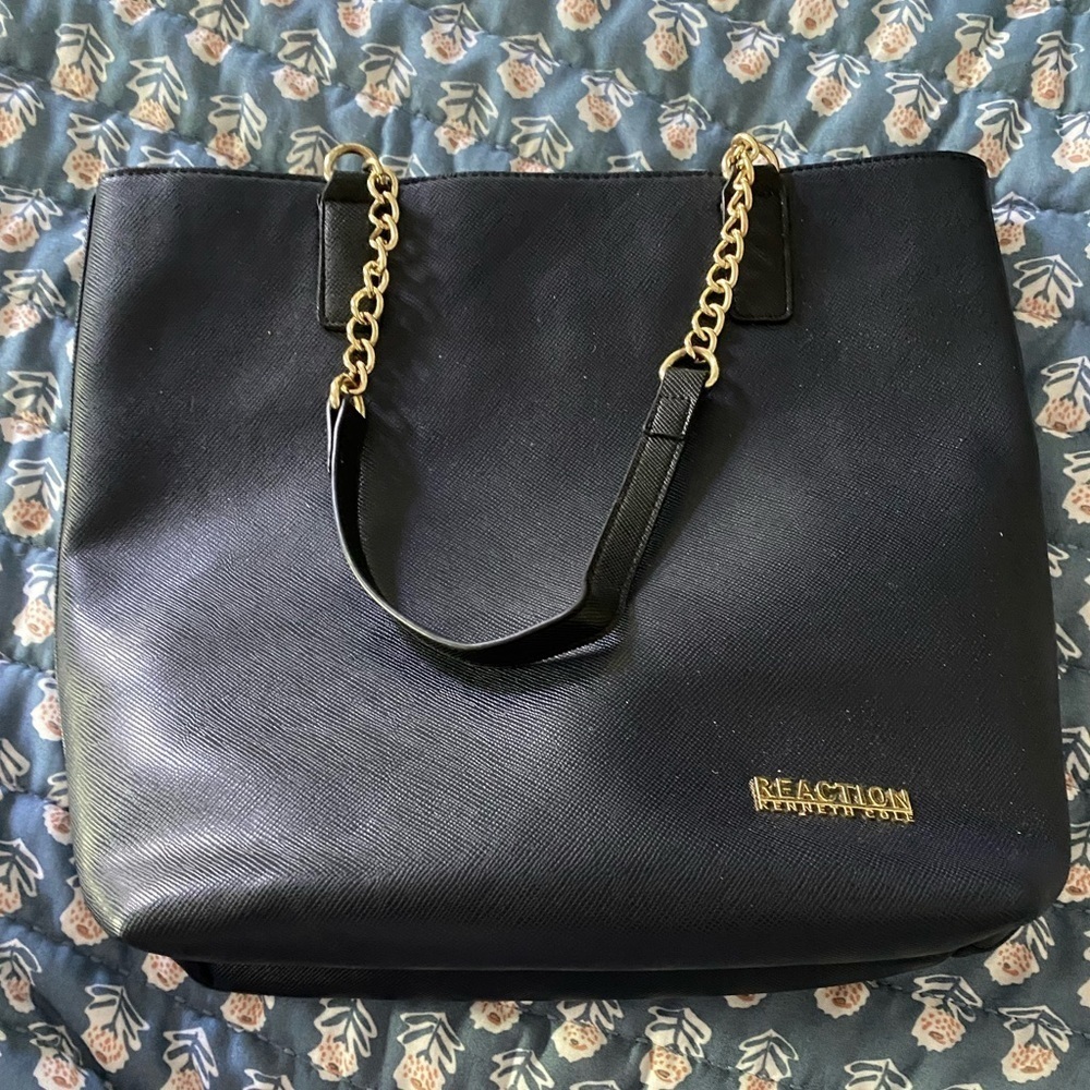 Kenneth Cole Reaction Navy Blue Tote Bag
